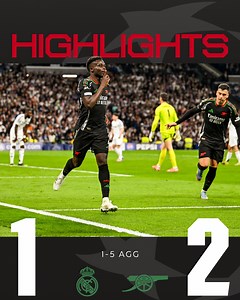 5.2M views · 172K reactions | Quarter-finals ☑️ Semi-finals   Highlights of our Champions League victory over Real Madrid  | Arsenal | Facebook