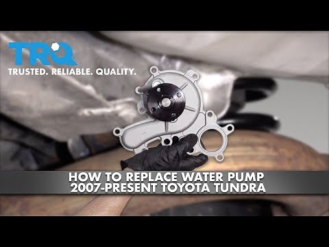 How To Replace Water Pump 2007-present Toyota Tundra