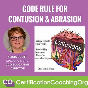 Code Rule for Contusion and Abrasion | CCO Medical Coding Tips