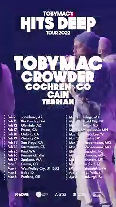 21K views · 757 reactions | Tickets on sale now! Tobymac.com/tour | TobyMac | Facebook