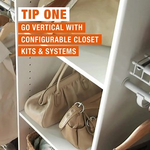 3.6K views · 9 comments | Keep things tidy with easy, affordable closet storage tips, from configurable closet systems to bins and shoe organizers https://bit.ly/3gc7D4t | The Home Depot | Facebook