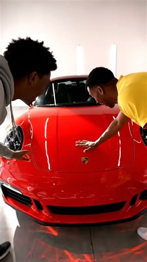 This Porsche is made of jelly ? #jellycar #satisfying