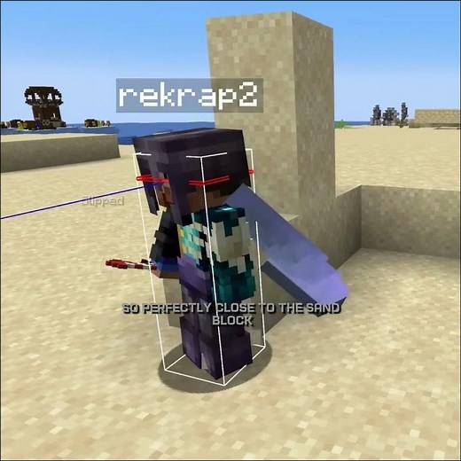Rekrap2 Traps the Lifesteal SMP With 1 sand block. ‪@rekrap2‬ ‪@ClownPierce‬ #shorts #minecraft