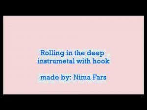 Adelle's "Rolling in the deep" Instrumental with hook