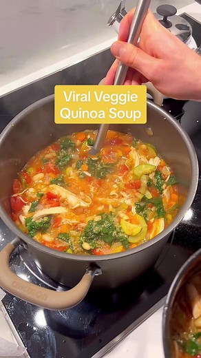 Homemade Quinoa Veggie Soup Recipe