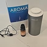 Waterless Diffuser for Essential Oil, 500sq.ft Coverage Battery Operated Nebulizer Rechargeable Mini Scent Diffusers for Home Cars Room Office 3 Timers & 3 Mist Levels