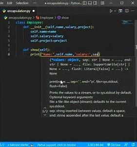 Encapsulation in Python