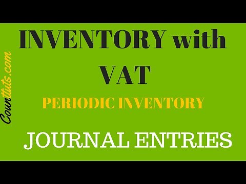 Inventory with VAT | Journal Entries | Periodic Inventory System