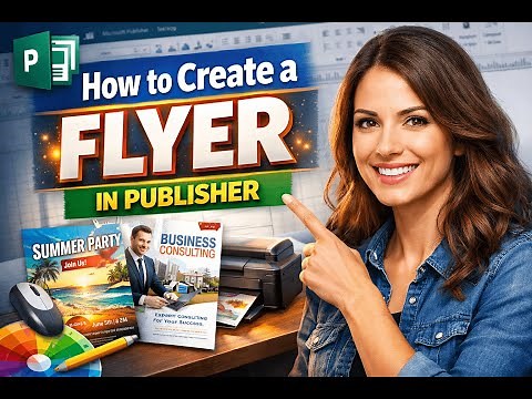 How to create a flyer in publisher