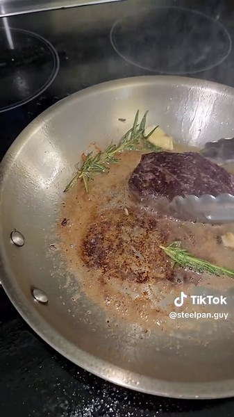 Steel Pan Guy (@steelpan.guy) - steak mistakes on my stainlesssteel pan | steak