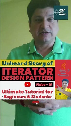Iterator Design Pattern with Java Code Implementation Explained