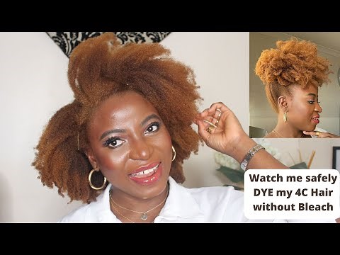How I Safely Colour my 4C Natural Hair without Bleach | Creme of Nature Honey Blonde | Kenny Olapade