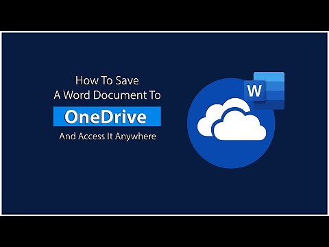 How To Save A Word Document To OneDrive And Access It Anywhere | TechTricksGh