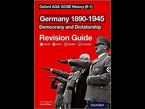 AQA GCSE History Germany 1890-1945: How to answer the 12 mark question guidance.