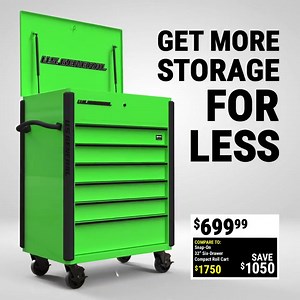 Meet the NEW U.S. General 34 In. Full Bank Service Cart. This Professional quality service cart has 18,700 cu. in. of storage and is available in 6 colors. Learn more here: https://hf.tools/fullbankcart | Harbor Freight