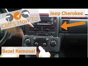 2001 Grand Cherokee Radio And A/C Bezel Removal