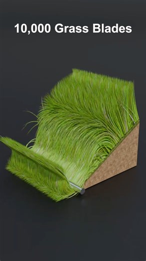 1 Blade vs 10,000 Grass Physics Simulation