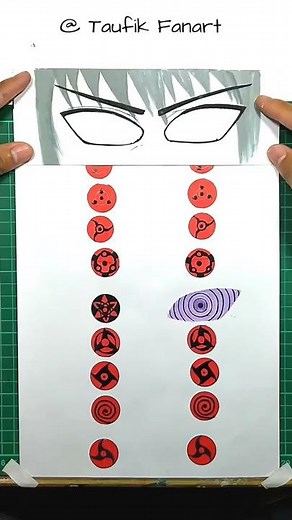 Sasuke Sharingan 👁 Which one is your favorite ? ❤ #Art #drawing #eyes #Sharingan #Painting #Short