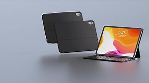 Hülle mit Tastatur QWERTZ für iPad 11 2025 A16/iPad 10 Generation 10.9 Zoll 2022, Ultraflaches Magnetisches Folio Bluetooth Tastatur, Typ C Ladefunktion, Schwarz