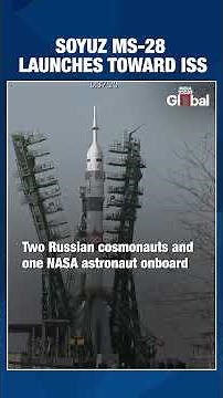 Soyuz MS-28 Blasts Off for ISS with Russian Cosmonauts and NASA Astronaut