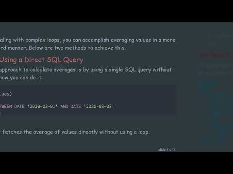 How to Efficiently Loop Over Dates in Oracle PL/SQL