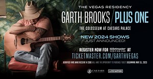 ANNOUNCEMENT: New 2024 shows for Garth Brooks/Plus ONE, The Vegas Residency at The Colosseum at Caesars Palace go ON SALE 5/31. Register now through Thursday, 5/25 at 5 PM PT to become a Ticketmaster verified fan https://www.ticketmaster.com/GarthVegas ! -Team Garth | Garth Brooks