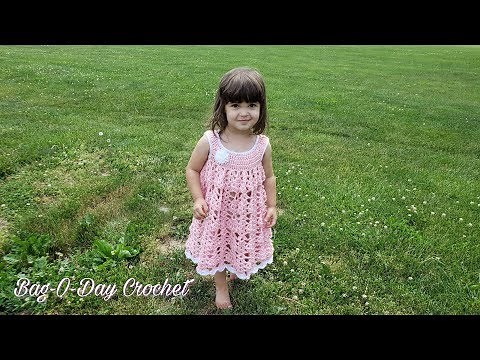 How to crochet a baby dress Tutorial - Pineapples in the Sun
