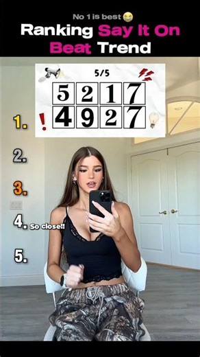 Ranking The BEST Say It On Beat Trend (new) #shortsviral