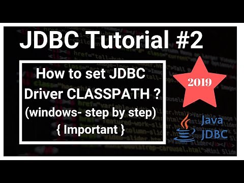 How to set JDBC Driver classpath (Java Database Connectivity) - JDBC #2