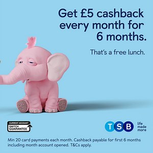 8.2K reactions · 755 shares | Free lunch anyone? Get £5 cashback every month for 6 months with our Spend & Save current account. | TSB | Facebook