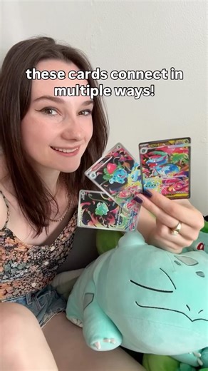 Venusaur cards connect in 3 ways! 🌸