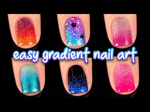 Easy Gradient Nail Art Tutorial Compilation! DIY Manicure || KELLI MARISSA
