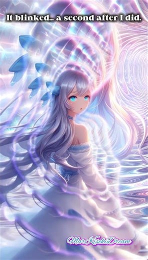 The reflection blinked after me...