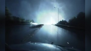 Exploding transformers lead to dazzling light display