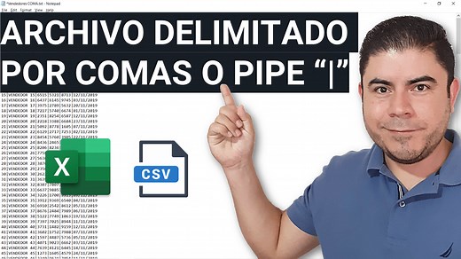 Guardar archivo de Excel en CSV separado por pipes o cualquier otro caracter - Sergio Alejandro Campos