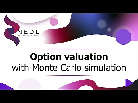 Option valuation with Monte Carlo simulation (Excel)