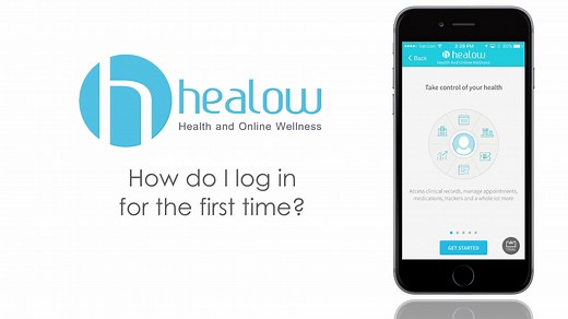 Ask healow: How do I log in for the first time?