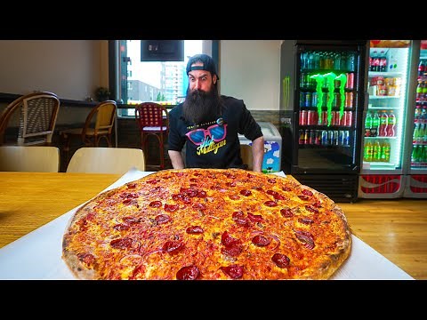 NORWAY'S BIGGEST PIZZA CHALLENGE HAS NEVER BEEN BEATEN! | BeardMeatsFood