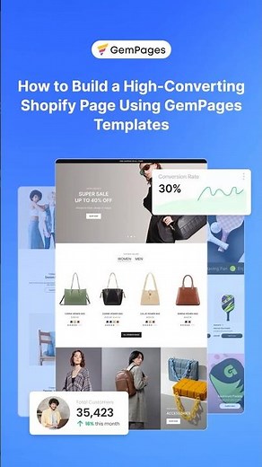 Build a High-Converting Shopify Page Using GemPages Templates! | v7 New Editor | GemPages