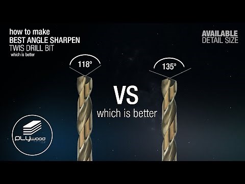 Best Angle Sharpen Twist Drill Bit - 135° vs 118°