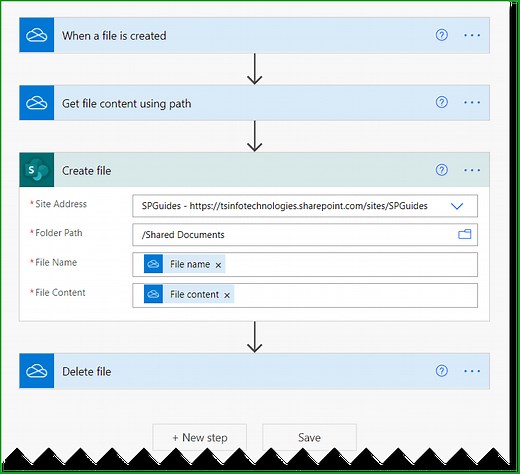 How to Move File from OneDrive to SharePoint using Power Automate?