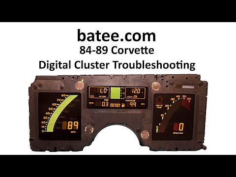 1984-1989 Corvette Instrument Panel Troubleshooting #1 (2021) by batee.com