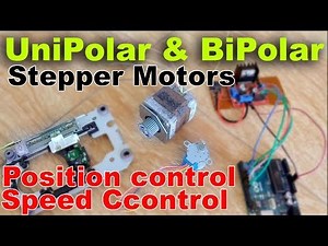 Arduino Stepper Motors Control: BiPolar and UniPolar stepper motors position and speed control