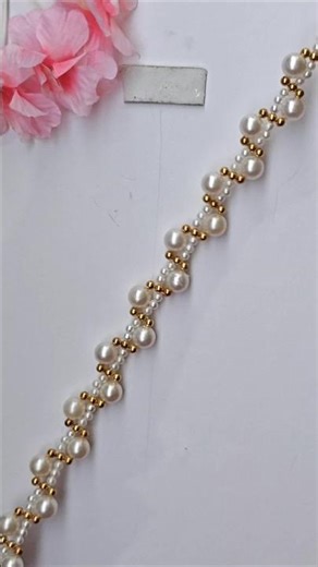 Handmade Pearl Necklace Design | Easy DIY Jewellery Making | Step by Step DIY Tutorial #new #diy #yt