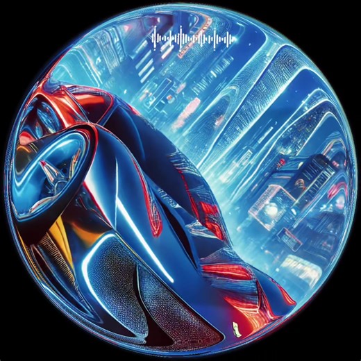 Sleek Ferrari Concept in a Neon Cyber City