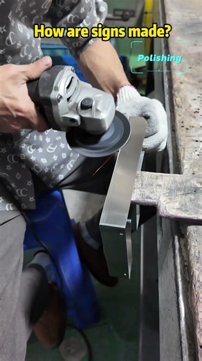 The satisfying first step of sign fabrication you’ve never seen