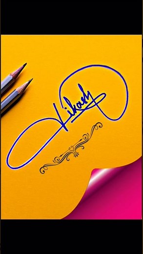 Vikash name Creative sign #design #youtube #shorts