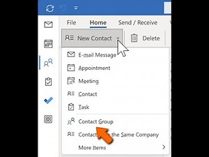 How to Create a Contact Group in Microsoft Outlook