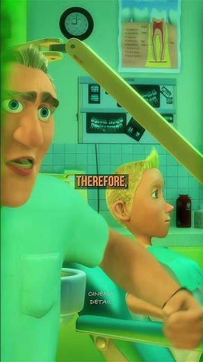 The characteristic of the Gill character in the Finding Nemo animation.