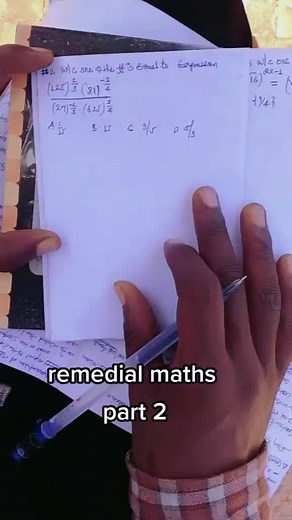 Remedial Maths for Ethiopian Students: Part 2